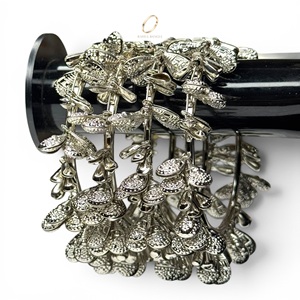 Trending Kashmiri Womens Oxidised Silver Plated Ghungroo Charm Jhumri Bangles Party Wedding Wear Indian Jewelry Wholesale - Product Image 1