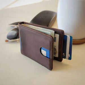 Portefeuille pour homme en cuir véritable de qualité supérieure, imperméable, léger, en vente au prix de gros - Product Image 2