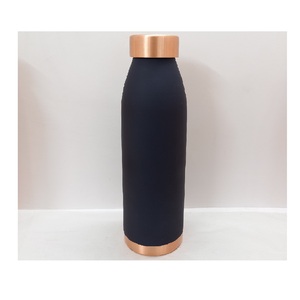 Durable <b>Copper</b> Water <b>Bottle</b> Formed For Healthy <b>Drinking</b> Habits At Home Office Gym Outdoor Events And Travel Use - Product Image 6