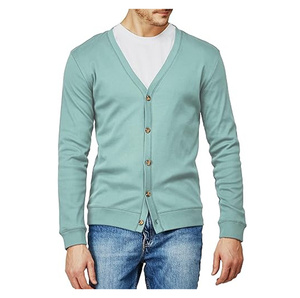Cardigan en tricot classique boutonné pour homme - Product Image 5