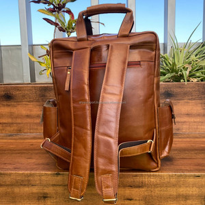 2025 Custom Full Grain Genuine <b>Leather</b> Backpacks <b>Laptop</b> Business Travel Backpack Large Capacity Wholesale Best Seller Unisex <b>Bag</b> - Product Image 5