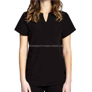 Vente en gros Nouveau style de blouses à col en V pour femmes, ensemble d'uniformes d'hôpital extensibles en spandex pour infirmière - Product Image 6