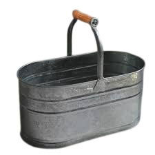 Porte-ustensiles en métal galvanisé de qualité supérieure avec poignée en bois, organiseur de couverts pour le comptoir de cuisine, support à couverts - Product Image 4