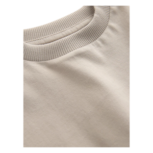 T-shirt à manches courtes pour homme, beige, col rond, avec logo Smiley imprimé sur le devant, jersey décontracté en coton, coupe classique - Product Image 3