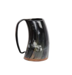 Mug en corne de buffle de 500 ml de qualité supérieure, fait main, pour bière et vin, écologique et compatible lave-vaisselle, naturel, logo personnalisable, pour bar - Product Image 4