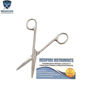 กรรไกรผ่าตัดคุณภาพสูง ขนาด 5.5 นิ้ว ทำจากเหล็กกล้าไร้สนิม ใบมีดคม ใช้ซ้ำได้ ฆ่าเชื้อได้ด้วยหม้อนึ่งความดัน - Product Image 4