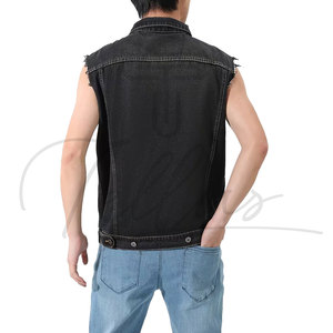 Veste en jean sans manches pour homme de haute qualité, style tendance, taille standard, fabriquée avec un bon matériau, veste en jean de la meilleure qualité pour homme - Product Image 3