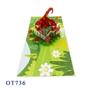 Tarjeta Pop-Up de Gnomos Hechos a Mano con Diseño Personalizado, Superventas, Artesanía de Papel Vietnamita, Regalos de Navidad con Temática Animal - Product Image 2