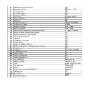 Máquina DE COSER doméstica de brazo largo, máquina de coser doméstica de un solo paso, 28 puntadas, de un solo paso, hecha en Taiwán, OEM - Product Image 3