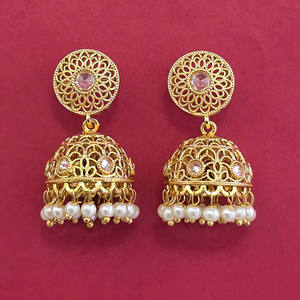 Compre Jhumki Antiguos Hechos a Mano con Baño de Oro, Calidad de Exportación 233092 - Product Image 3