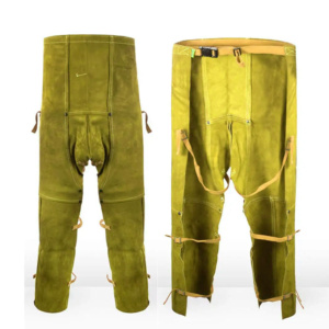 Premium Quality Heavy-Duty Cowhide <b>Split</b> Leather Welding <b>Trouser</b> Industrial Protective Safety Clothing Welders Spark Resistant - Product Image 3