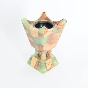 Brûleur d'encens et porte-encens artistique en bois d'acacia Oud Noble et résine pour un style d'intérieur arabe sophistiqué - Product Image 2