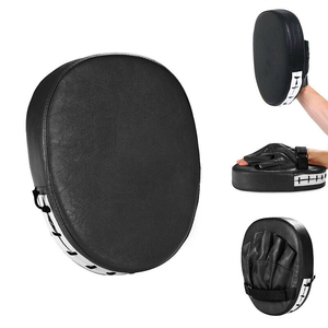 Almohadilla de Boxeo de Material PU, Transpirable y Duradera, Equipo de Entrenamiento para Práctica de Kickboxing, Color Negro - Product Image 4