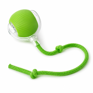Jouet interactif pour animaux de compagnie, balle sonore rechargeable USB-C, jouet de dentition en peluche texturée pour chiens et bébés - Product Image 3