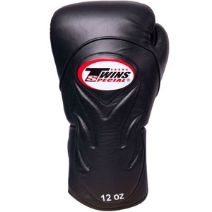 Guantes de Boxeo TWINS, Nuevo Diseño, Puño Largo, Personalizados, Negros, de Cuero Genuino, para Entrenamiento Profesional y Sparring - Product Image 2