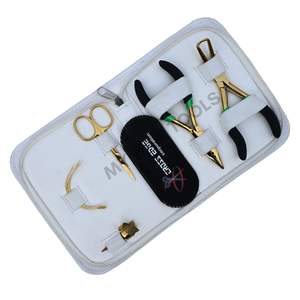 Kit de herramientas todo en uno para extensiones de cabello con alicates para remover microperlas, agujas de coser, tijeras de corte y accesorios. - Product Image 1