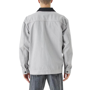 Veste de travail en toile respirante coupe-vent avec broderie frontale, durable et résistante, idéale pour l'extérieur en hiver – Meilleure vente - Product Image 6
