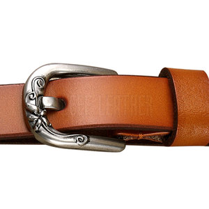 Ceinture en cuir véritable pour homme d'inspiration vintage avec sangle classique et choix de couleurs personnalisés pour accessoires de mode quotidiens - Product Image 3