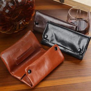 PU Leather Tobacco Pouch Portable <b>Rolling</b> Case Storage Wallet for Tobacco Filters and Lighters - Product Image 4