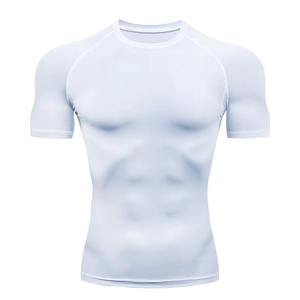 Custom <b>Compression</b> <b>Shirt</b> <b>Mens</b> Grey Long Sleeve Base Layer Gym Workout Fitness Athletic Tight <b>Shirt</b> Dry Fit Rash Guard Tops - Product Image 6