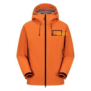 Unisex 2025 Otoño Invierno calidad superior Softshell con capucha Varsity chaqueta a prueba de viento cuello alto cierre de cremallera Venta caliente - Product Image 1