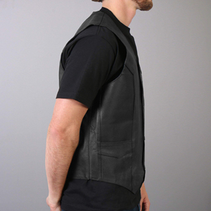 Men's Customized Casual Autumn and Summer Men Leather Vest Use Fashion Breathable Leather Vest For Sale New Arrival Leather Vest - Product Image 3