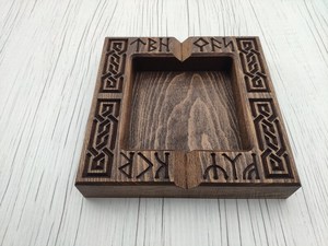 Cenicero de Cigarros Cuadrado de Madera de Lujo, Hecho a Mano, para Hogar, Restaurante, Hotel, Oficina, Bar - Product Image 5
