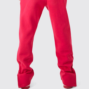 Custom Men Heavyweight Cotton Patchwork Sweatsuit Distressed Acid Wash Applique <b>Embroidery</b> Sweatpants and Cropped Hoodie <b>Set</b> - Product Image 6