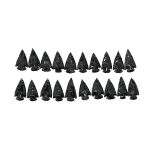 Pointes de flèche en obsidienne noire naturelle, pointes de flèche en jaspe fantaisie pour la guérison, vente en gros de pierres précieuses et de cristaux - Product Image 5