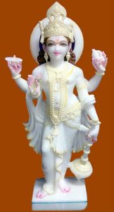 Estatua de mármol decorativa, Vishnu - Product Image 2