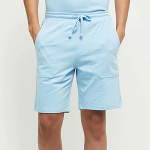 Custom Logo High Quality Summer Casual Men's Sweat Shorts Cotton Drawstring Loose Fit Athleisure Gym Training Shorts Wholesale - Product Image 1