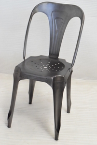 Chaise de salle à manger industrielle moderne en métal empilable, mobilier pour la maison, la salle à manger, les restaurants, les hôtels et l'extérieur - Product Image 3