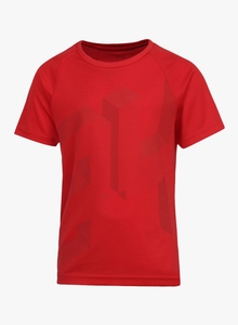 Kids <b>Boys</b> Polyester <b>T</b> <b>Shirt</b> Quick Dry Sublimation Print Raglan Sleeve <b>Red</b> Sports Jersey Apparel Manufacturer - Product Image 4