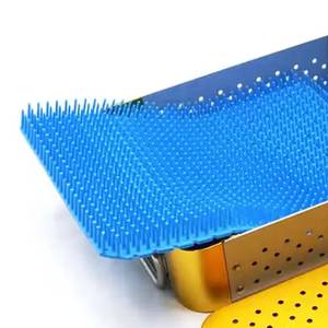 Morje Surgical Yellow Blue Stainless Steel & Aluminum Alloy <b>Pet</b> <b>Carrier</b> Tray with Perforated Design for Veterinary Use - Product Image 4