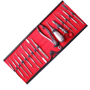 Ensemble d'instruments d'extraction dentaire manuels ZENVORA ZSE-162 en acier inoxydable argenté, forceps d'extraction, certifié CE Classe I - Product Image 6