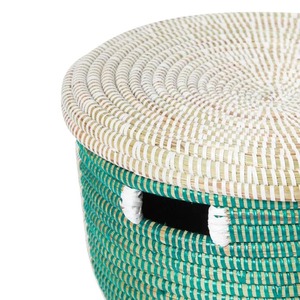 Cesta de Almacenamiento Tejida a Rayas, Decoración para el Hogar, Cesta de Almacenamiento Hecha a Mano, Venta al por Mayor, Ecológica, Hecha en Vietnam - Product Image 6
