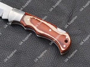 Couteau de chasse et de camping pliable professionnel EDC, en acier inoxydable fait main, 58 HRC, ultra-affûté, personnalisable OEM, best-seller - Product Image 3