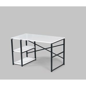 Sage Đen Kim Loại Khung 47 \ "Viết Bàn Máy Tính Với Bằng Gỗ Top 2 Kệ Cho Nhà Văn Phòng Từ Cung Cấp Nhà Cửa Hàng Trong Trắng - Product Image 4