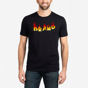 Camiseta de Manga Corta para Hombre, 100% Algodón Jersey Transpirable, 250GSM, con Logotipo Personalizado Serigrafiado, Ecológica, de Secado Rápido, Corte Holgado, OEM - Product Image 1