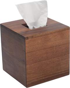 Porte-boîte à mouchoirs en bois à un seul niveau - Product Image 2