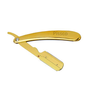 Folding <b>Shaving</b> Custom Stainless Steel Straight Razor Barber Hair Cut Razor Change Blade - Product Image 4