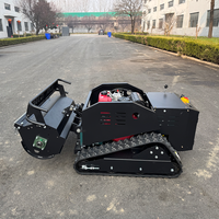 Livraison gratuite, tondeuse à gazon tout-terrain approuvée CE EPA, machine agricole à chenilles en caoutchouc, tondeuse à gazon robotisée télécommandée