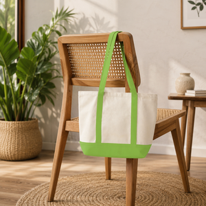 Premium Cotton <b>Tote</b> Shopping <b>Bag</b> Reusable Eco Friendly Grocery Market <b>Travel</b> Carryall Custom Print Daily Utility Lightweight <b>Bag</b> - Product Image 4