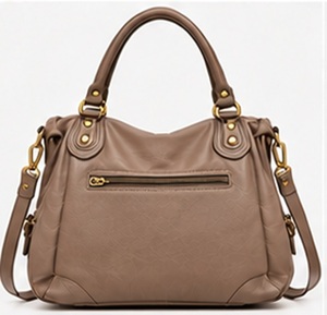 Sac fourre-tout de luxe en cuir Gravs vintage bohème à deux sangles et multi-poches pour femme, élégant sac de voyage toutes saisons avec fermeture éclair - Product Image 5