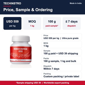 Poudre d'oxyde de graphène réduit, prix réduit par kg, fournisseur en gros de rGO, paquet de 1 kg, expédition rapide - Product Image 5