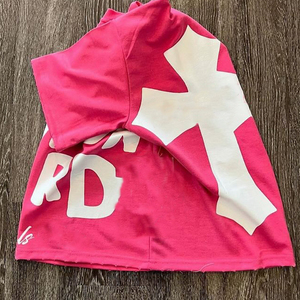 เสื้อยืดโอเวอร์ไซส์ผ้าฝ้าย400 280ครอปของผู้ชายพิมพ์ลายดีทีจีโอเวอร์ไซส์ - Product Image 3