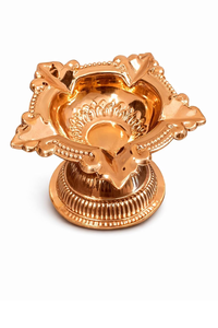 Antique Style Copper Diya Traditional <b>Oil</b> <b>Lamp</b> for Diwali Pooja Home Temple Decoration Handcrafted Deepam Decorative Prayer - Product Image 2