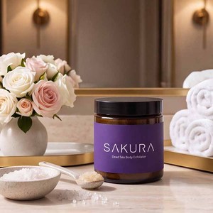 Gommage corporel naturel à la mer Morte, 100 % sans parfum, qualité cosmétique/soins personnels, en promotion, au prix le plus bas du marché - Product Image 1