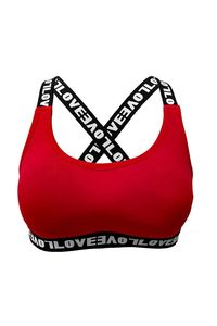 Solid Ribbed Breathable Lightweight Cross-Back Elastic <b>Strap</b> Sports <b>Bra</b> with Light Support - Product Image 2