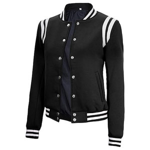 Chaqueta Letterman 100% Lana, la Más Vendida, para Mujer, Talla Personalizada, Chaqueta Letterman para Mujer en Venta - Product Image 3